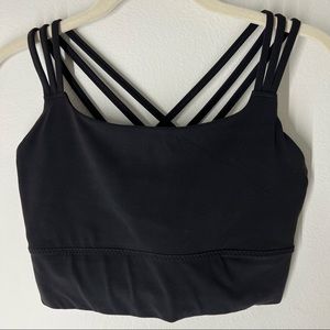 Athleta Black Criss Cross Back Sports Bra